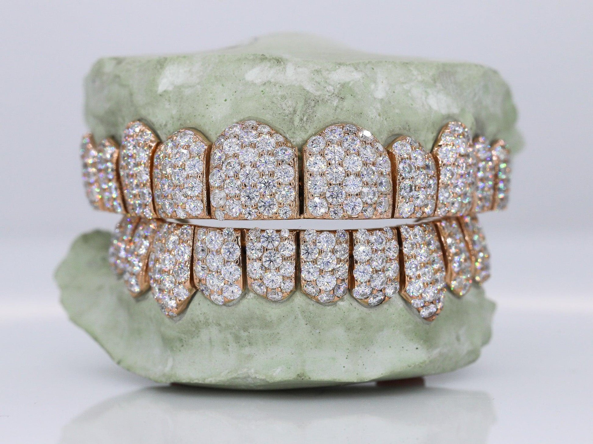 Jumbo VVS Moissanite Diamond Grillz - Moissanite Bazaar - moissanitebazaar.com