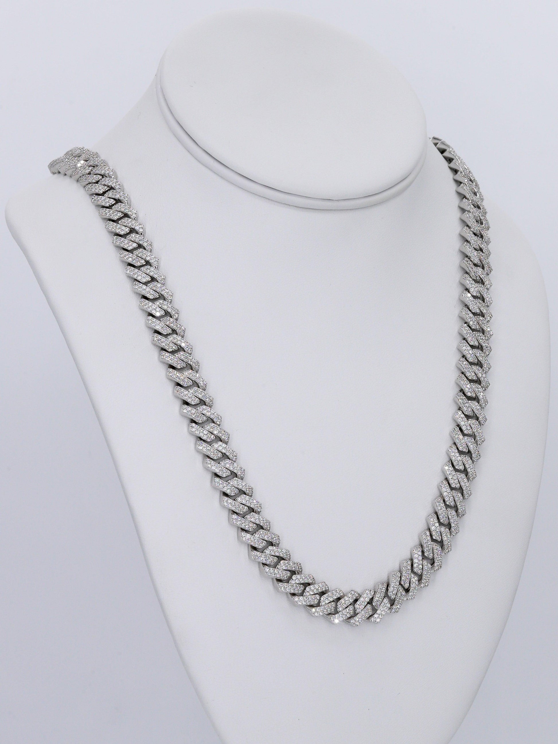 2 Row VVS Moissanite Diamond 10MM 22Inch Cuban - Moissanite Bazaar - moissanitebazaar.com