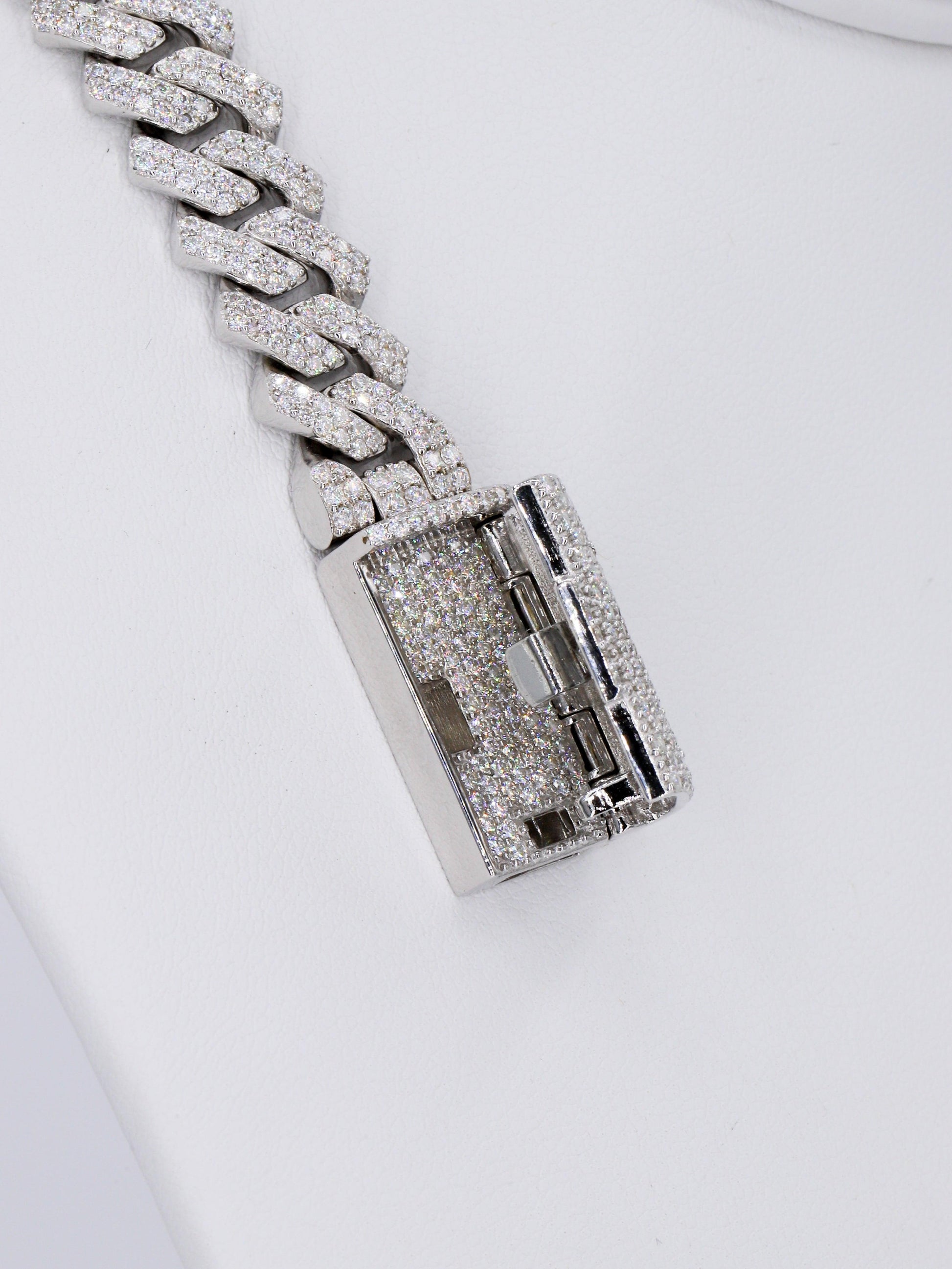 2 Row VVS Moissanite Diamond 10MM 22Inch Cuban - Moissanite Bazaar - moissanitebazaar.com