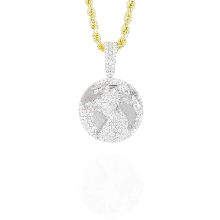 World is Yours Diamond Pendant