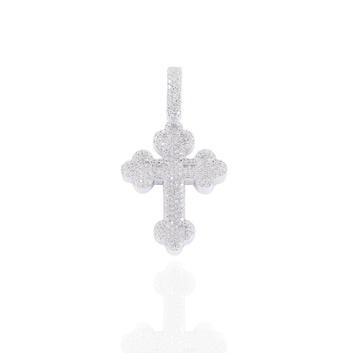 Diamond Roman Cross Pendant