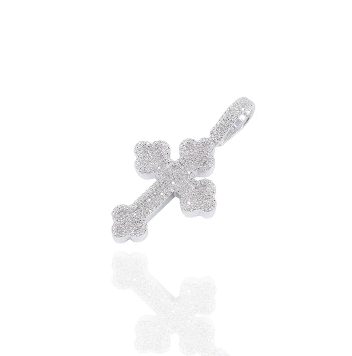 Diamond Roman Cross Pendant