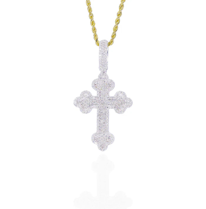 Diamond Roman Cross Pendant