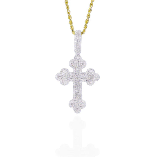 Diamond Roman Cross Pendant