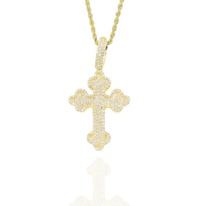 Diamond Roman Cross Pendant