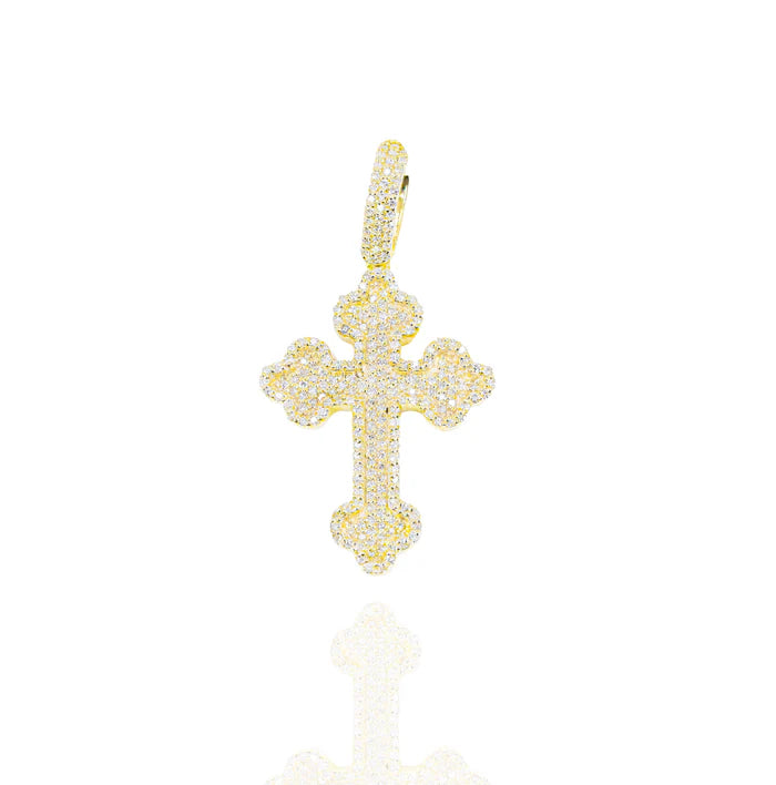 Diamond Roman Cross Pendant