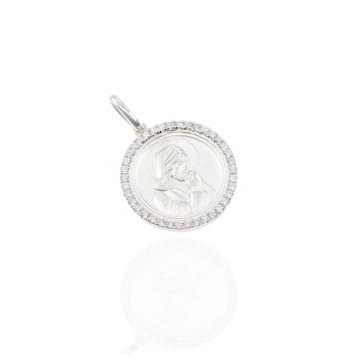 Virgin Mary Diamond Pendant