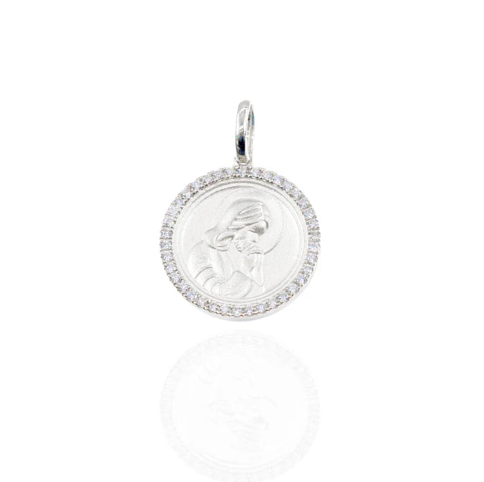 Virgin Mary Diamond Pendant