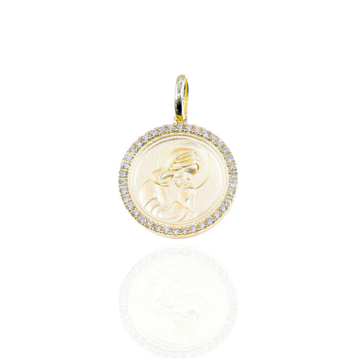 Virgin Mary Diamond Pendant
