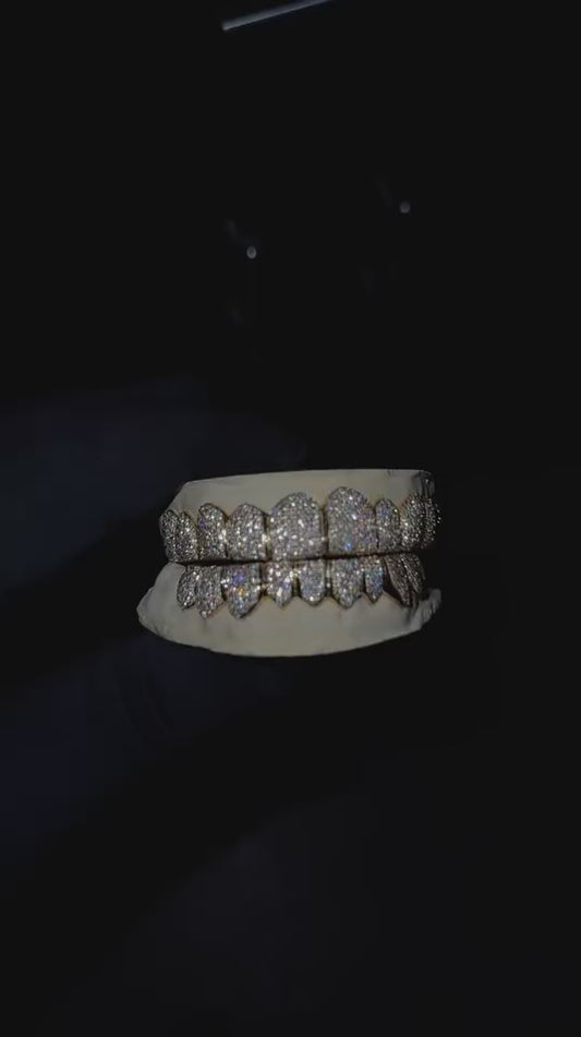 Custom Fully Iced Out Perm Cut Grillz
