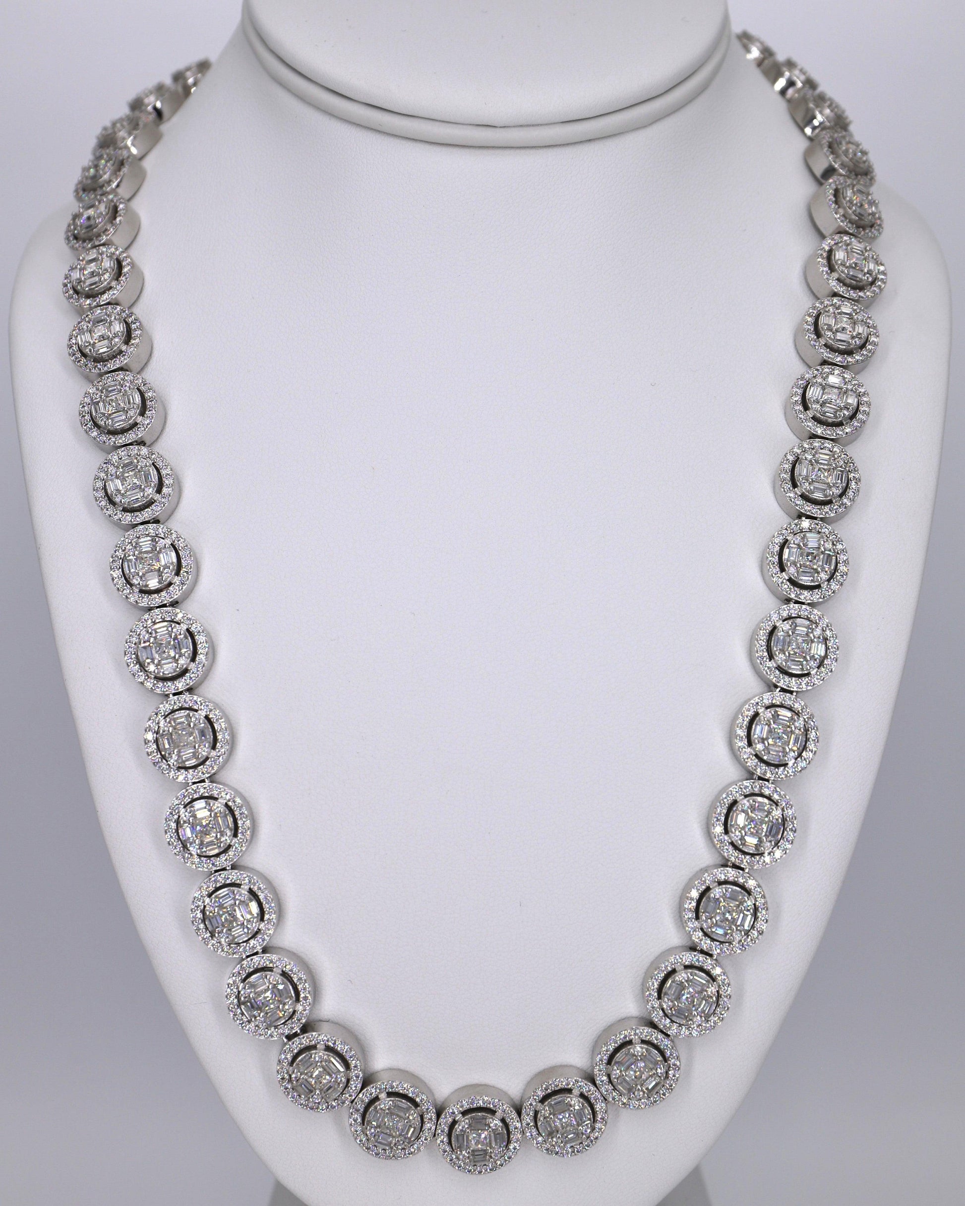 Round Cluster Moissanite 13MM Cuban - Moissanite Bazaar - moissanitebazaar.com