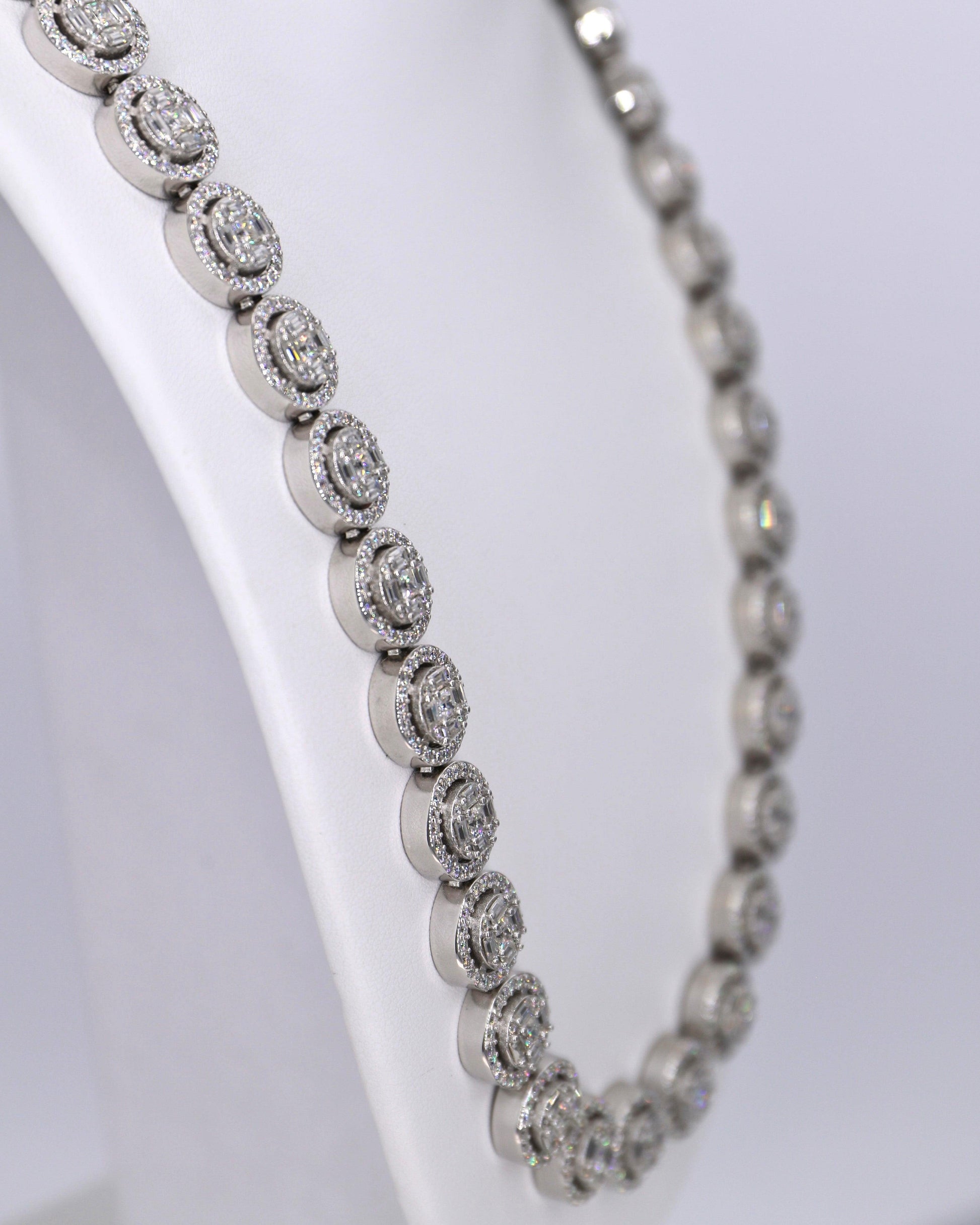 Round Cluster Moissanite 13MM Cuban - Moissanite Bazaar - moissanitebazaar.com