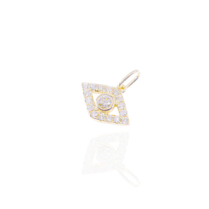 50-Pointer Center Evil Eye Charm Pendant
