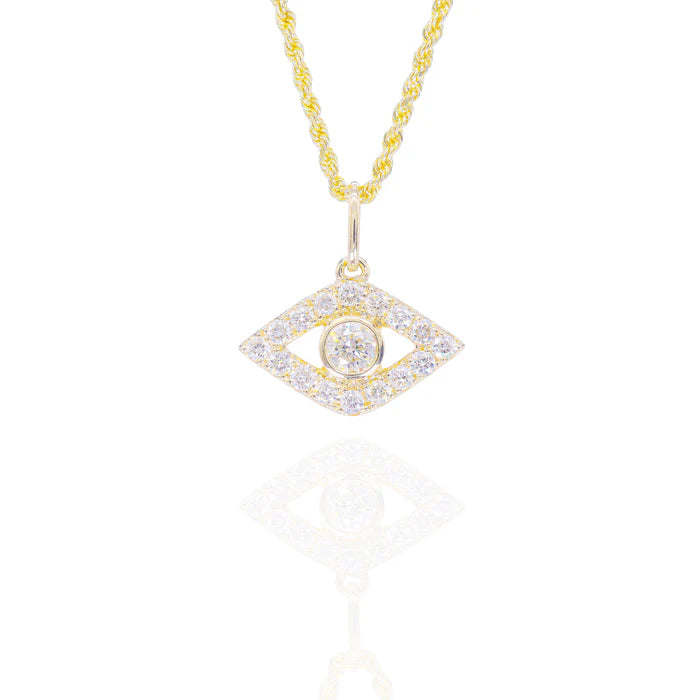 50-Pointer Center Evil Eye Charm Pendant