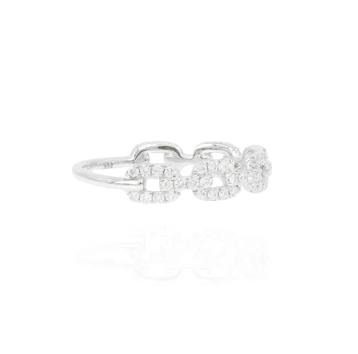 Small Hermes Diamond Ring