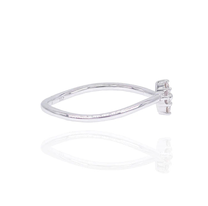 Clover Star Diamond Ring Band