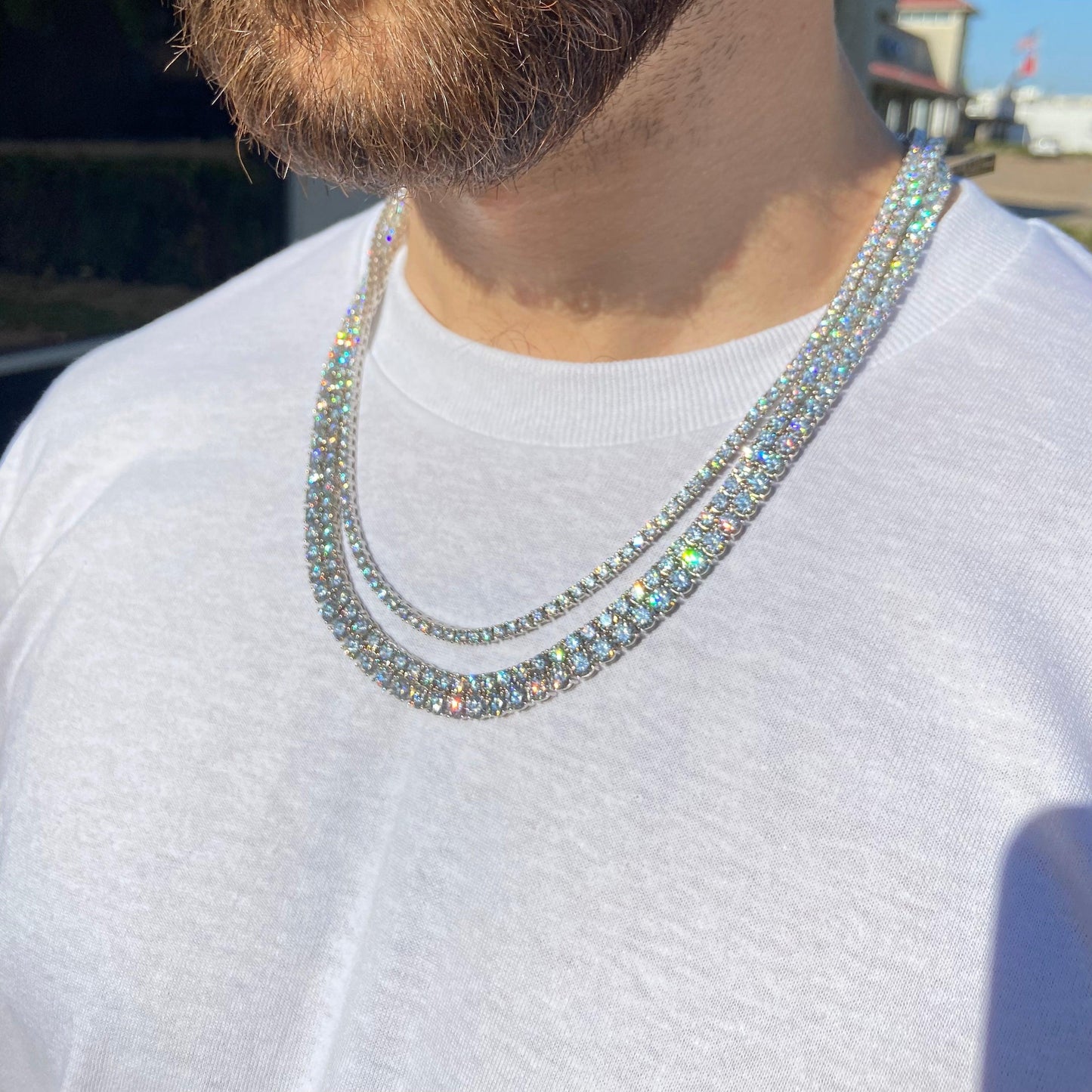Tennis Chains VVS Moissanite Diamonds - Moissanite Bazaar - moissanitebazaar.com