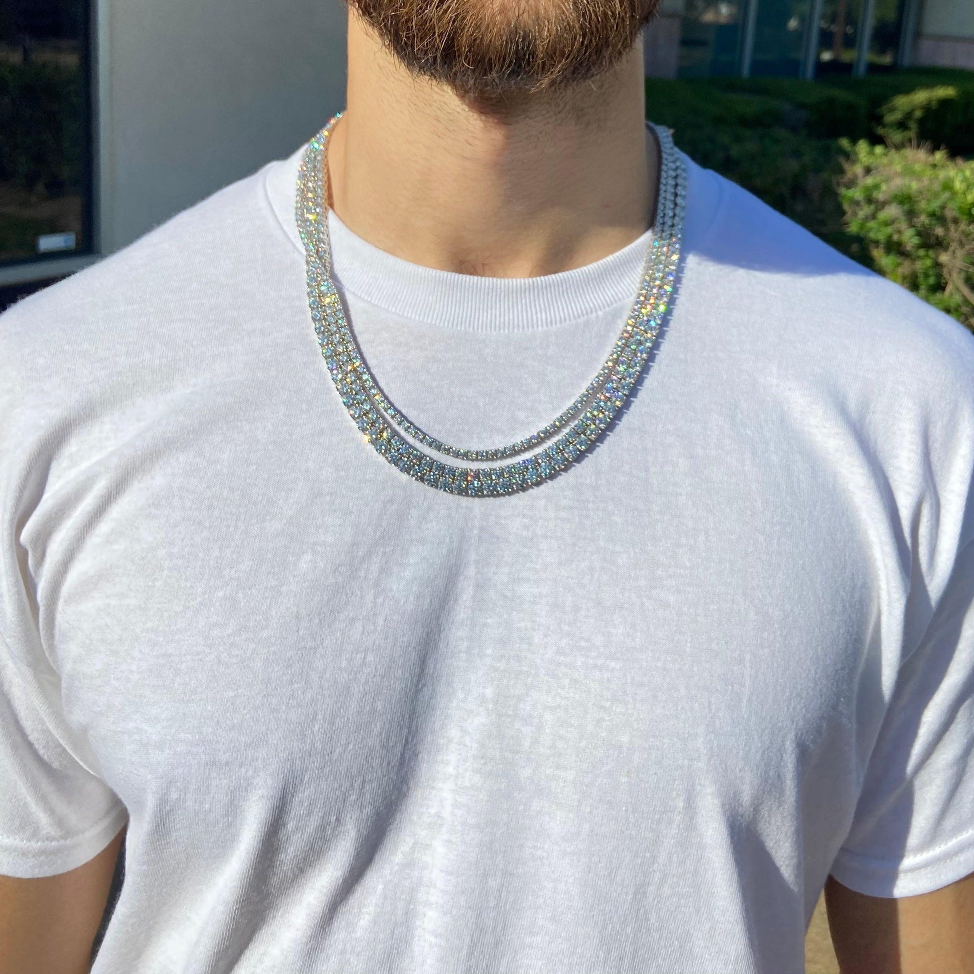 Tennis Chains VVS Moissanite Diamonds - Moissanite Bazaar - moissanitebazaar.com