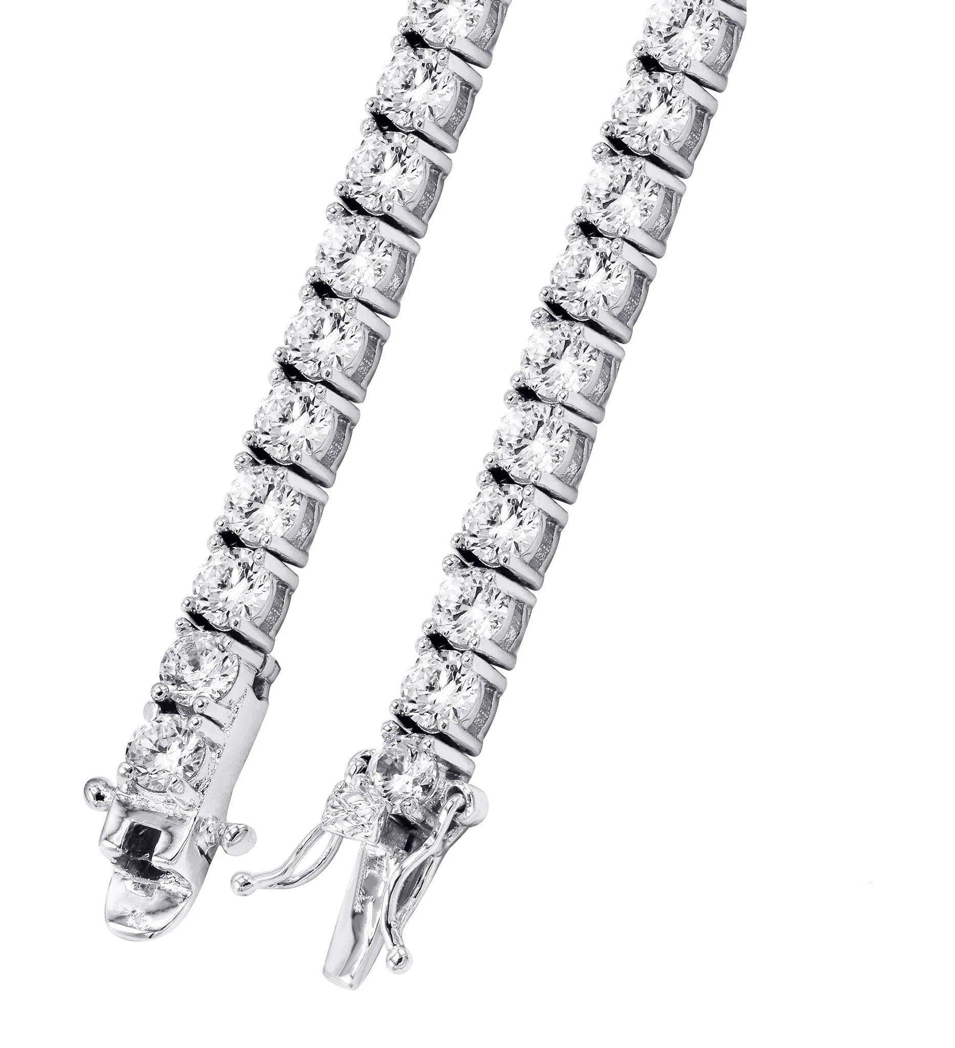 Tennis Chains VVS Moissanite Diamonds - Moissanite Bazaar - moissanitebazaar.com