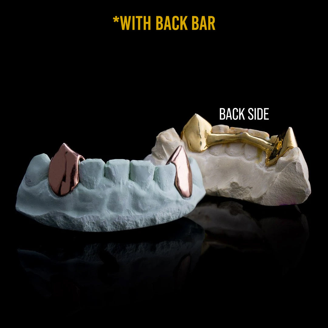 Solid Sterling Silver 6 Teeth with Connecting Bridge Grillz Bar