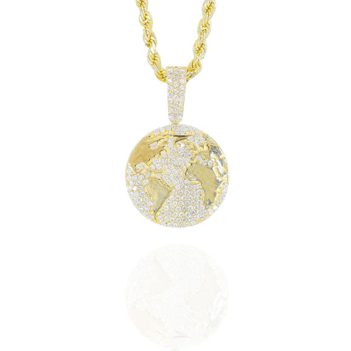 World is Yours Diamond Pendant