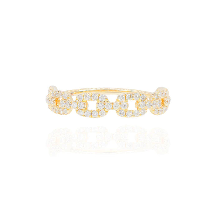 Small Hermes Diamond Ring